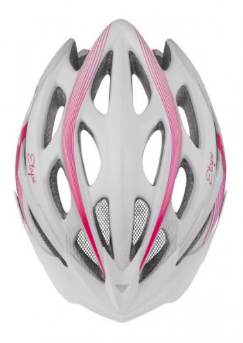 detail ETAPE VESPER dámská cyklistická přilba bílá/růžová 2023