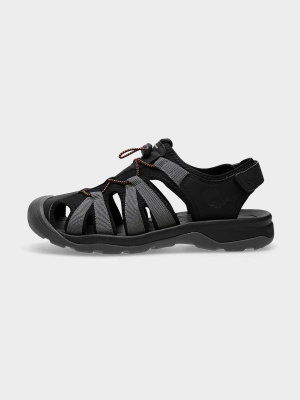 4F M020 pánské sportovní sandály černá/šedá