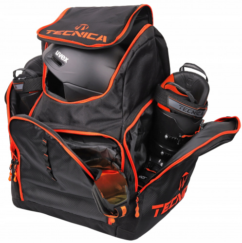TECNICA Family/Team Skiboot backpack, black/orange taška na lyžáky a helmu 22/23