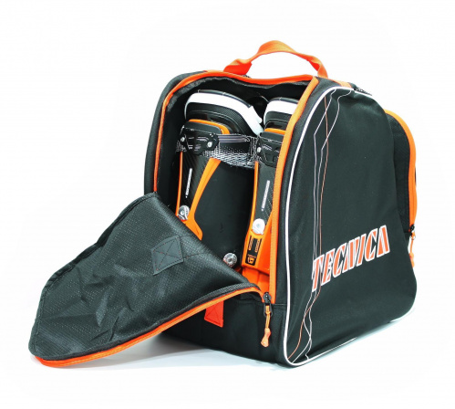 TECNICA Skiboot bag Premium, black/orange taška na lyžáky 22/23