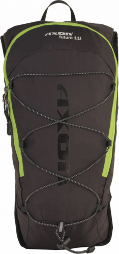 detail AXON FUTURA cyklistický batoh 11l černá/zelená