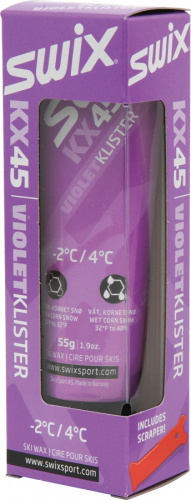 detail SWIX KX45 klister violet 55g -2°C až +4°C